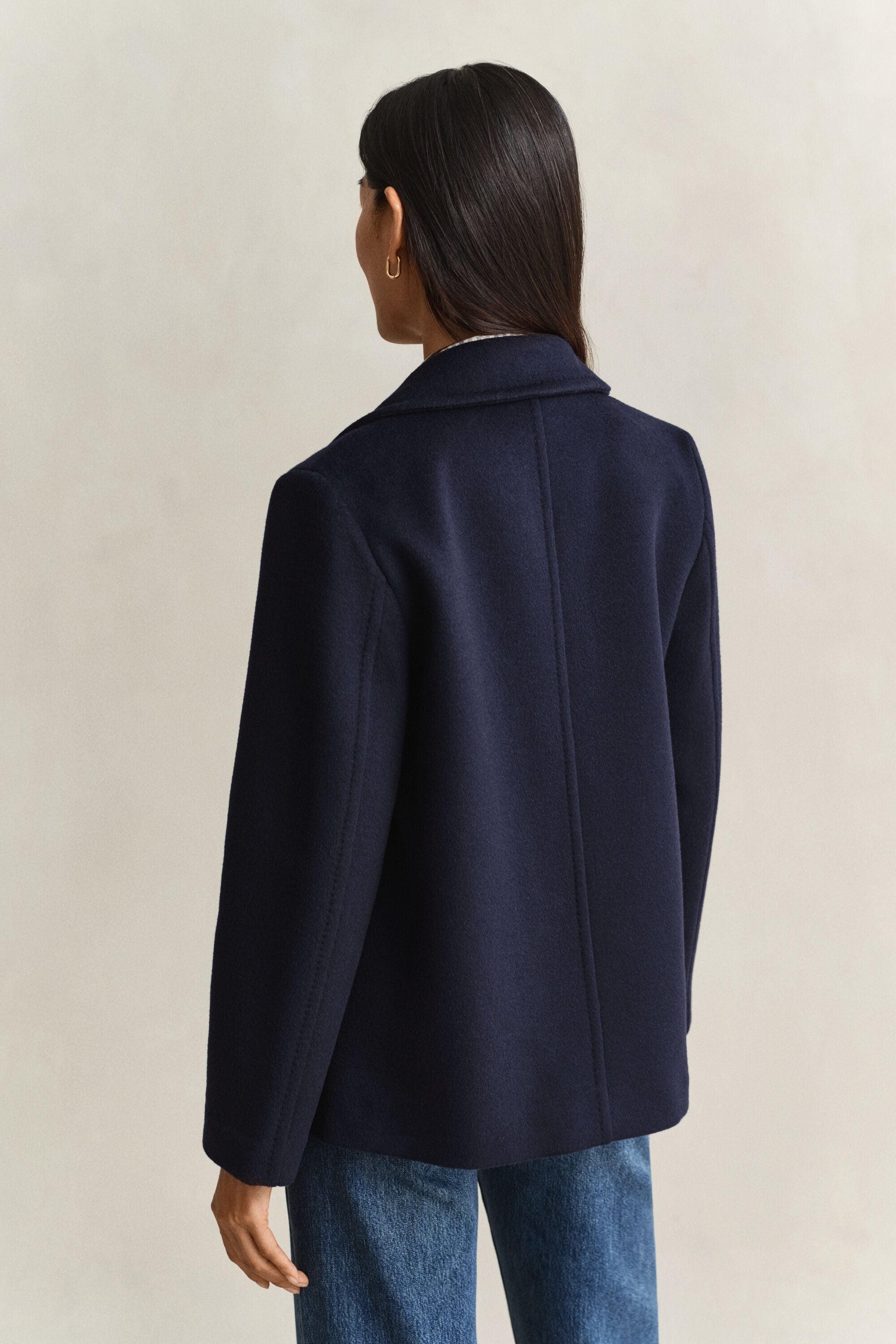 Wool Blend Peacoat