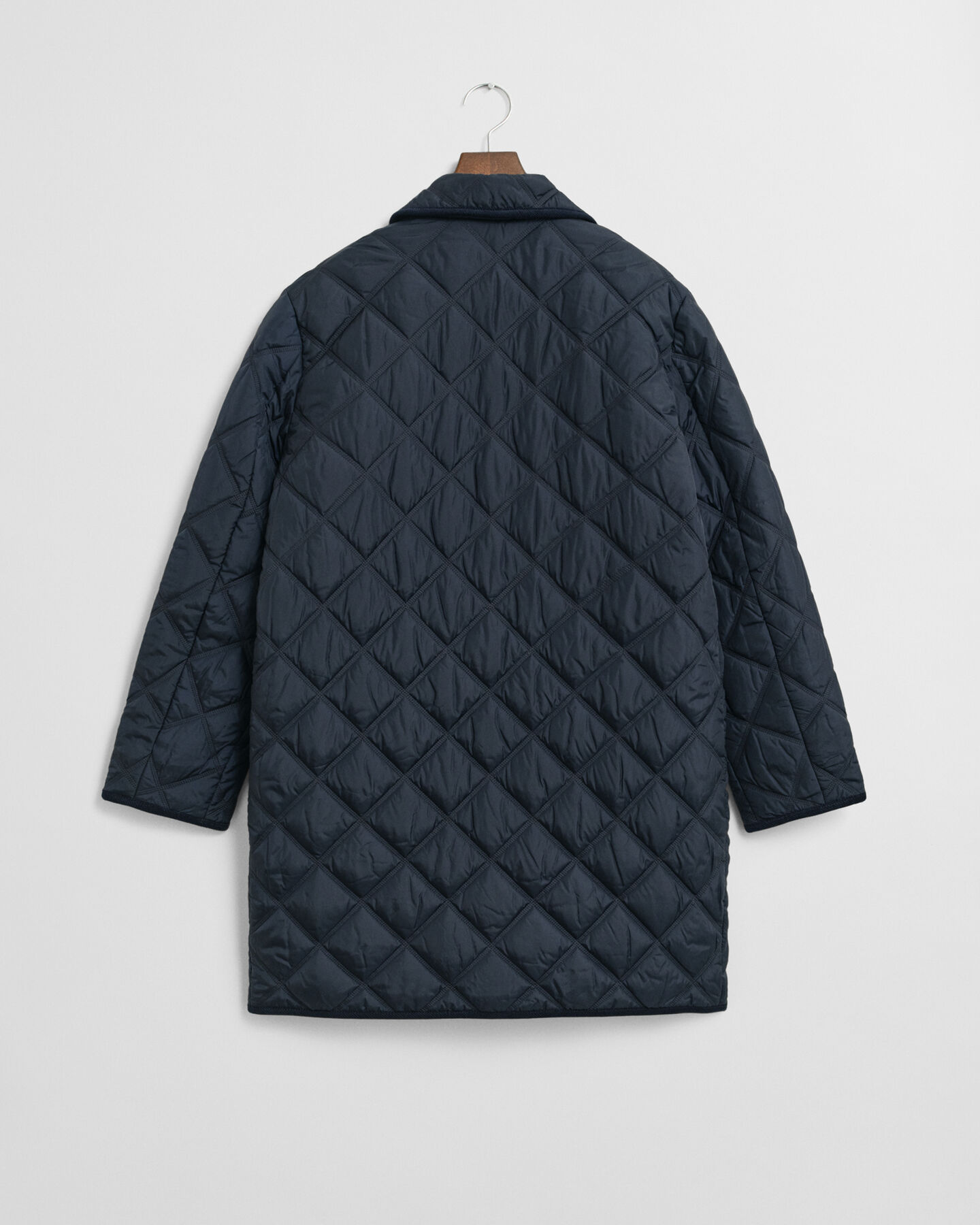 Quilted Corduroy Trim Coat