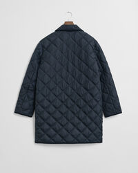 Quilted Corduroy Trim Coat