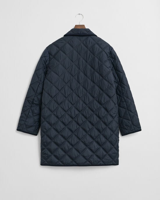 Quilted Corduroy Trim Coat