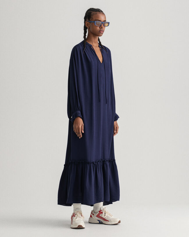 Wrinkle Popover Dress