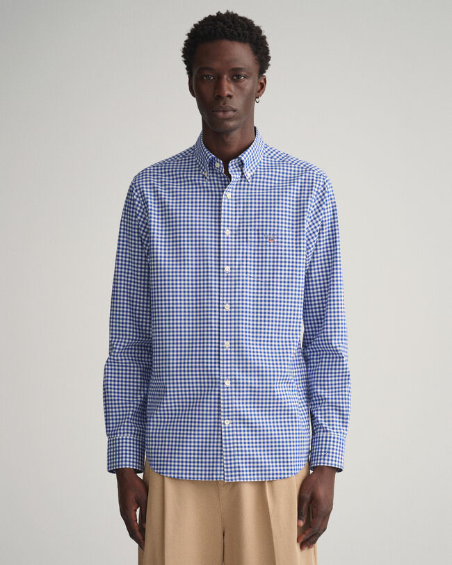 Regular Fit Gingham Broadcloth Shirt