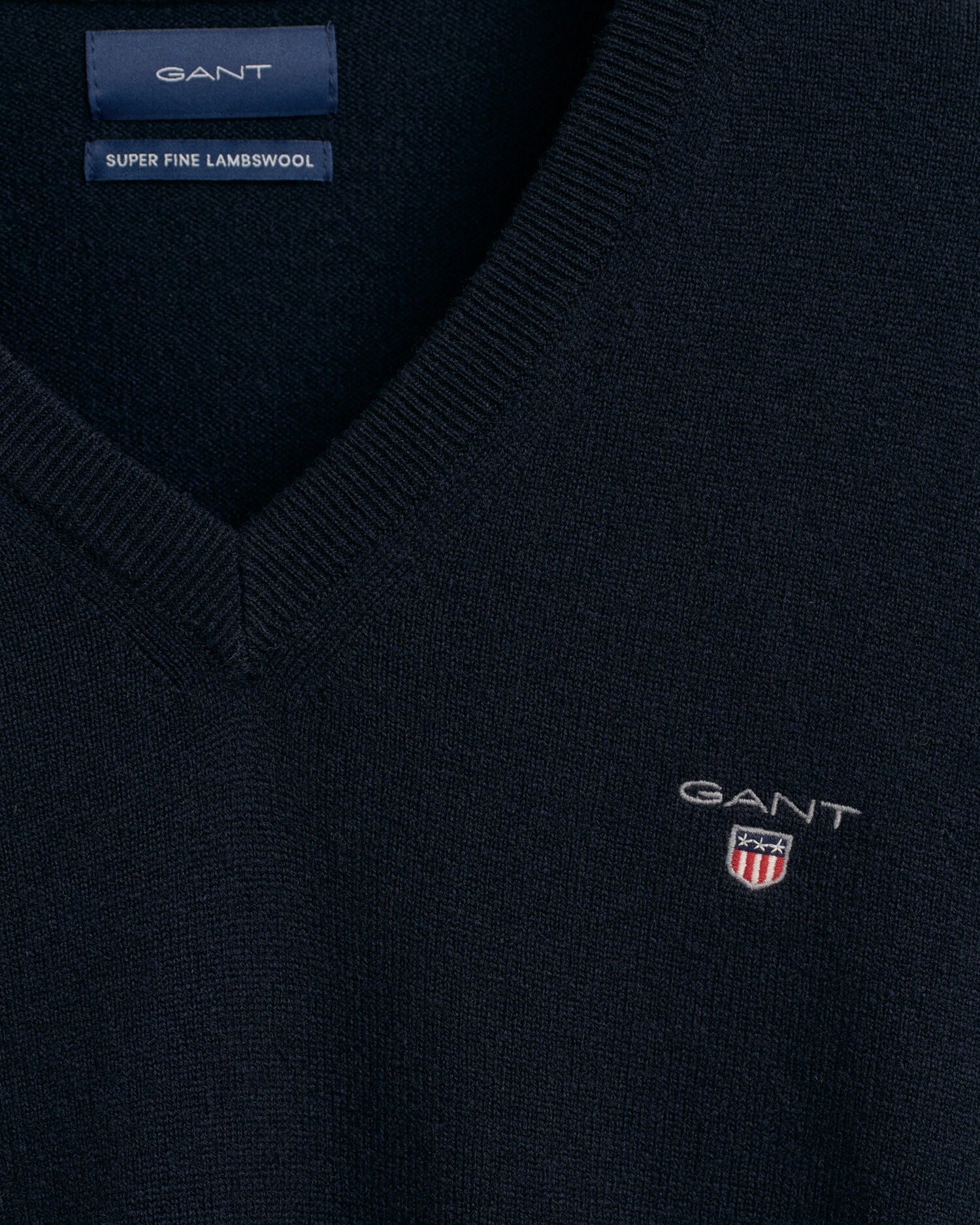 Super Fine Lambswool V-Neck Sweater - GANT