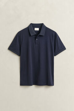 Pima Cotton Polo Shirt — EVENING BLUE 1
