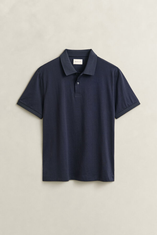 Pima Cotton Polo Shirt — EVENING BLUE