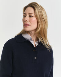 Knitted Wool Cashmere Blend Rugger