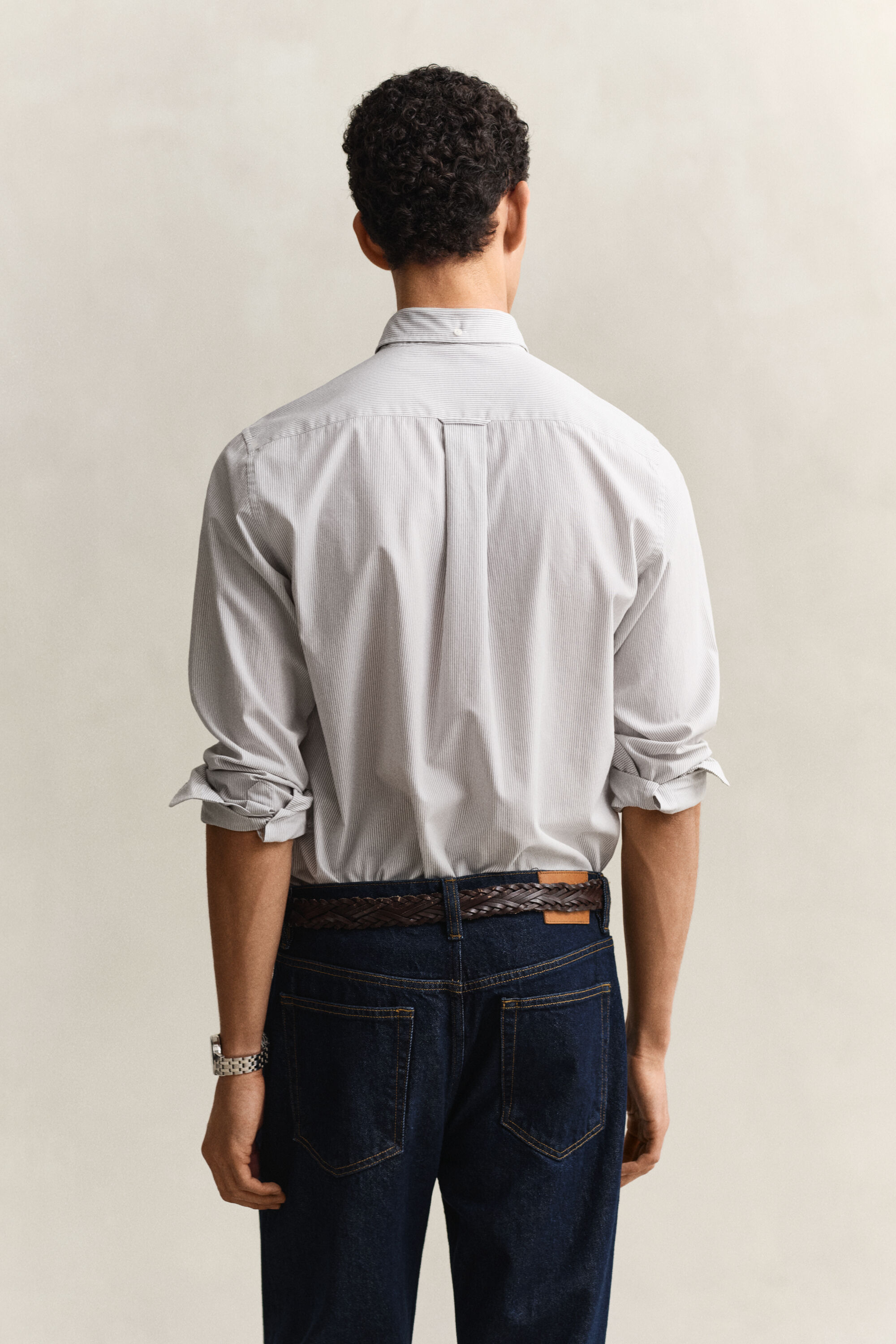Banker Stripe Classic Poplin Shirt