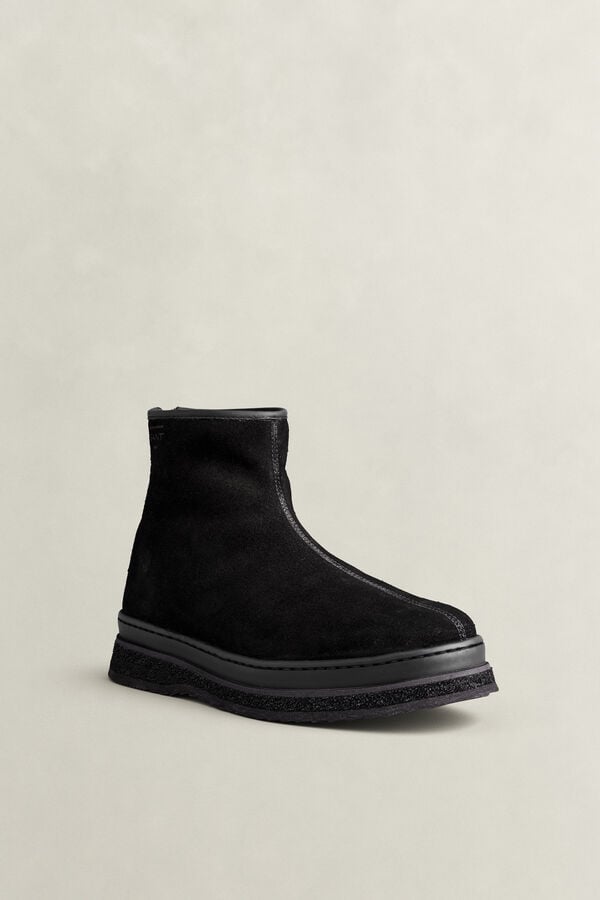 Blistown Suede Chelsea Boots — BLACK