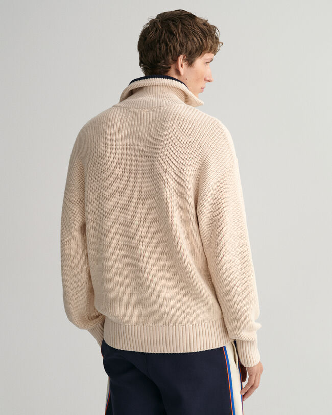 Rib Half-Zip Sweater