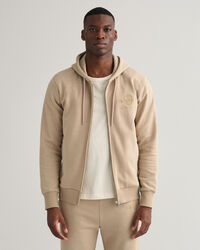 Tonal Shield Zip Hoodie