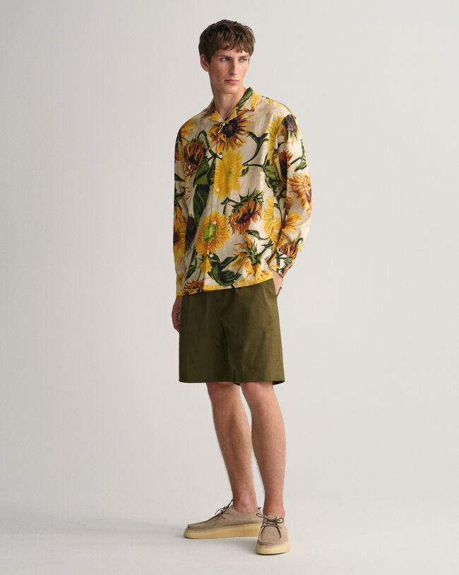 Cotton Linen Suit Shorts