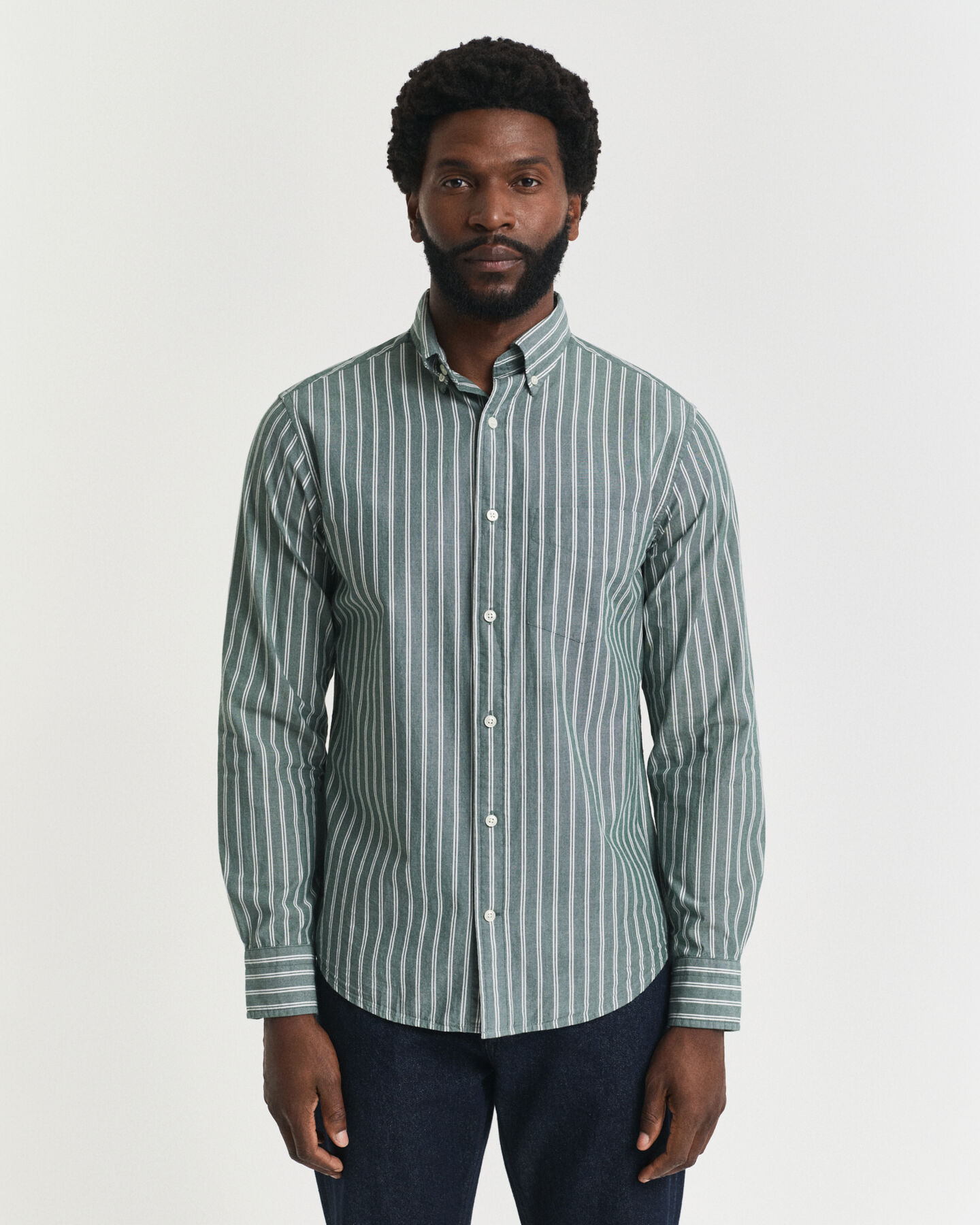 Regular Fit Striped Archive Poplin Shirt