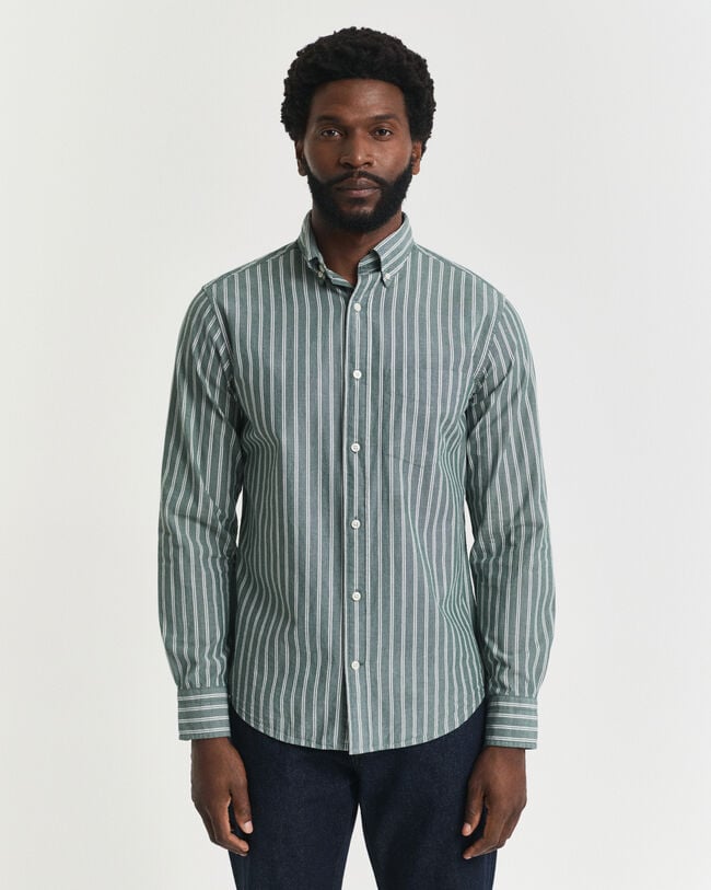 Regular Fit Striped Archive Poplin Shirt