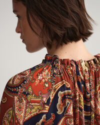 Paisley Boatneck Dress