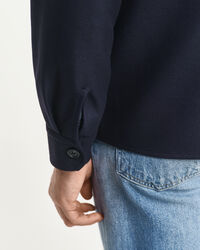 Regular Fit Wool Blend Overshirt