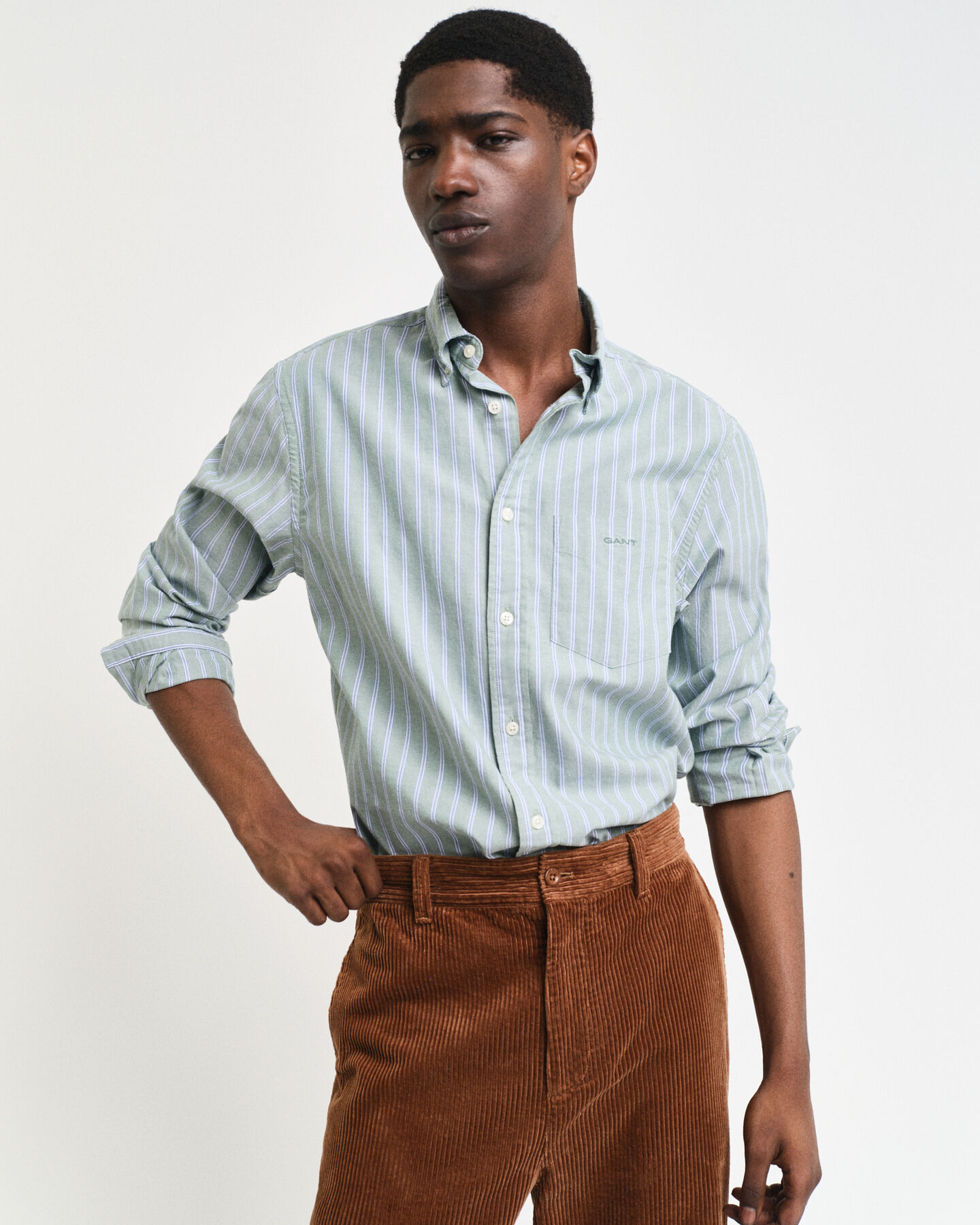 Regular Fit Striped Archive Oxford Shirt