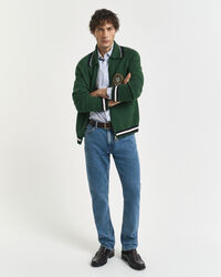 Regular Fit Micro Checked Classic Poplin Shirt