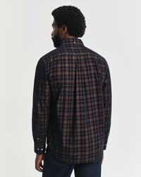 Regular Fit Checked Corduroy Shirt
