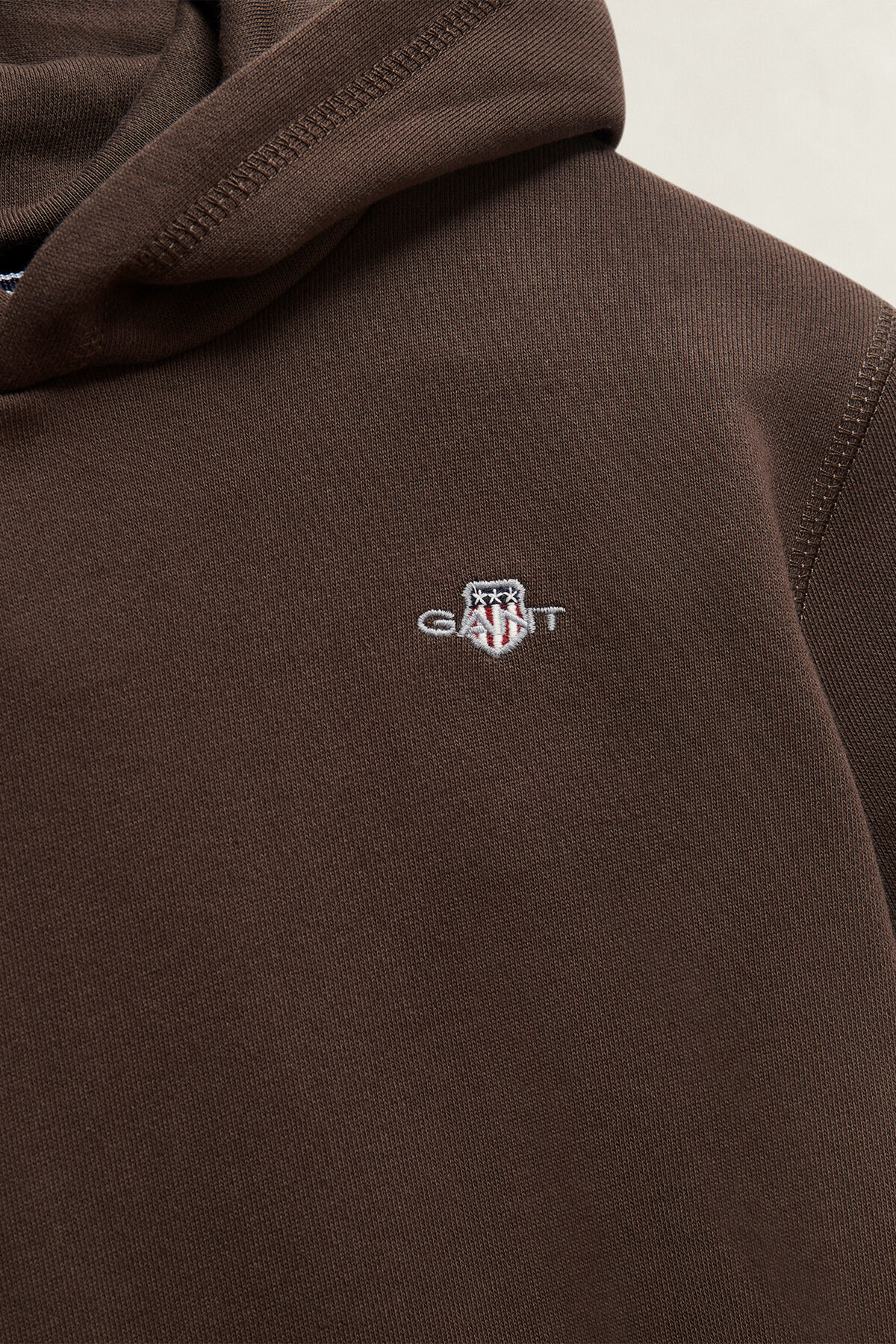 Teens Shield Hoodie — SHADOW BROWN