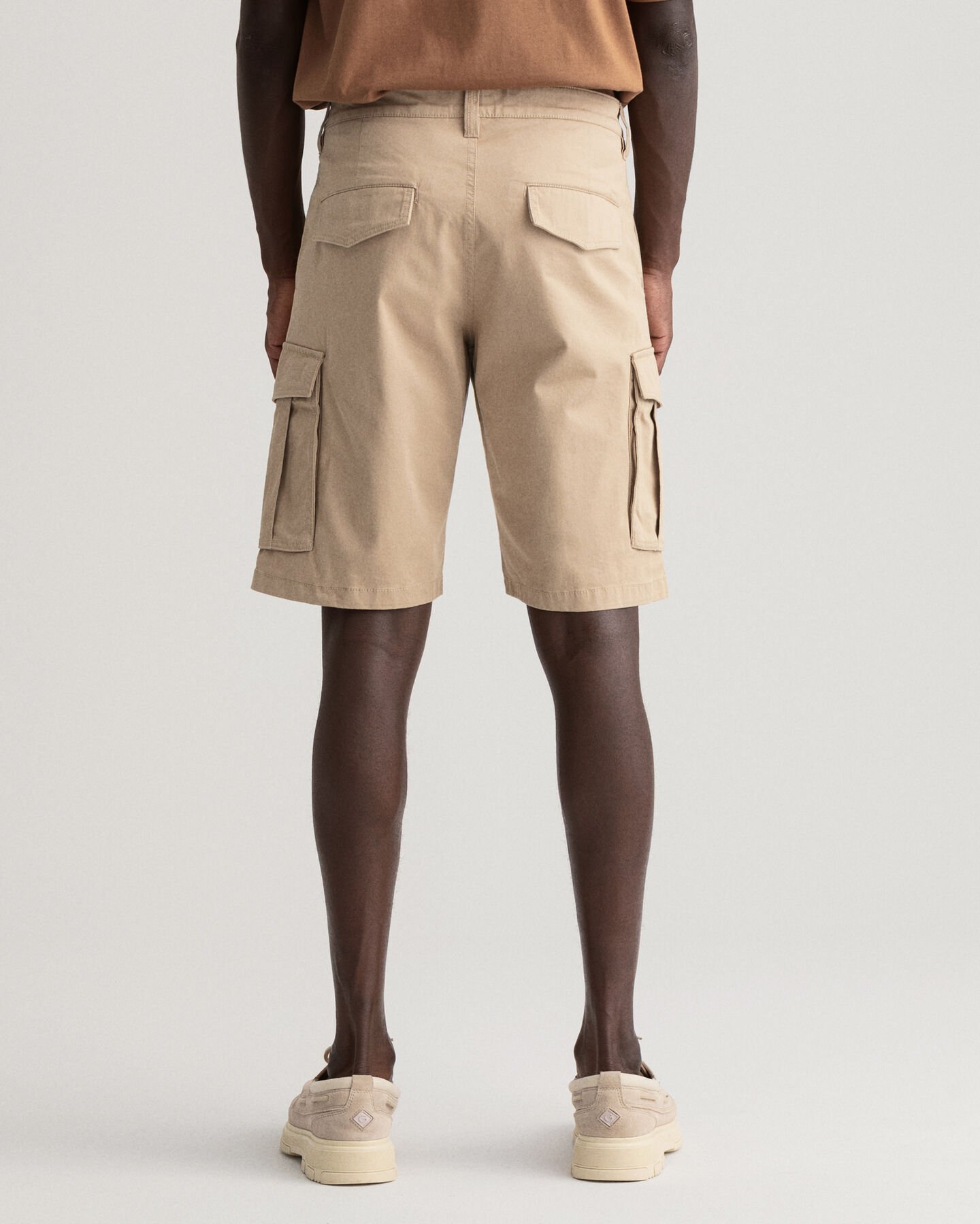 Relaxed Fit Twill Cargo Shorts