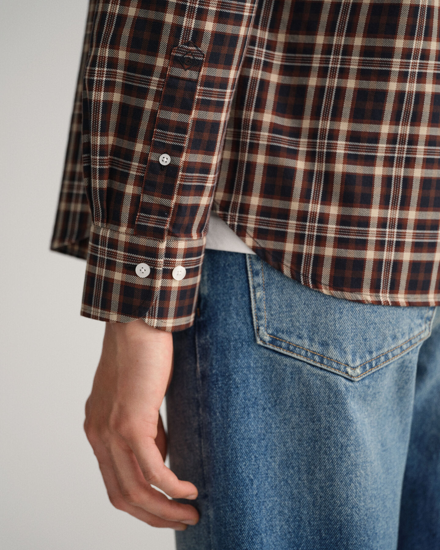 Slim Fit Twill Check Shirt