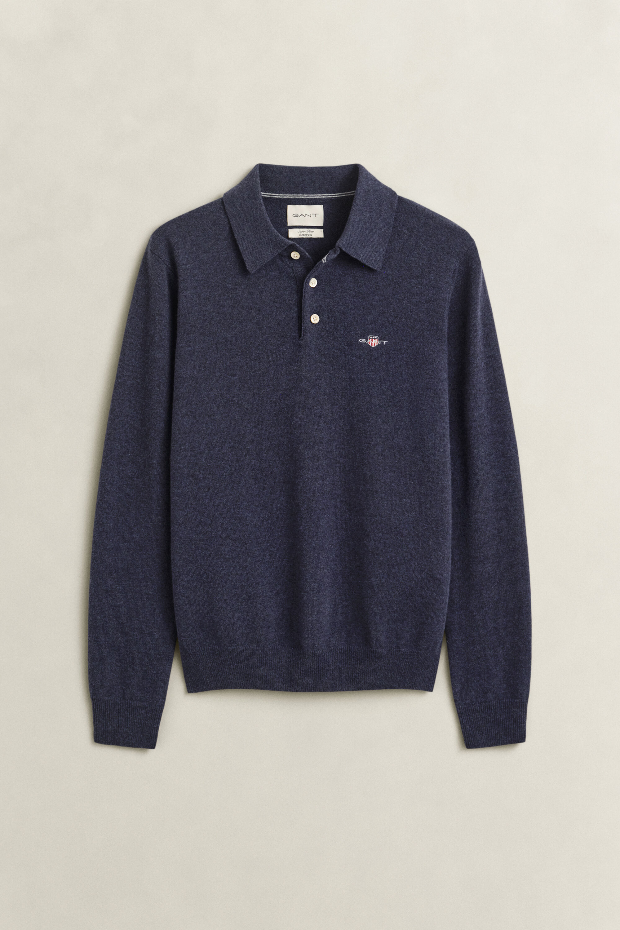 Superfine Lambswool Polo Sweater