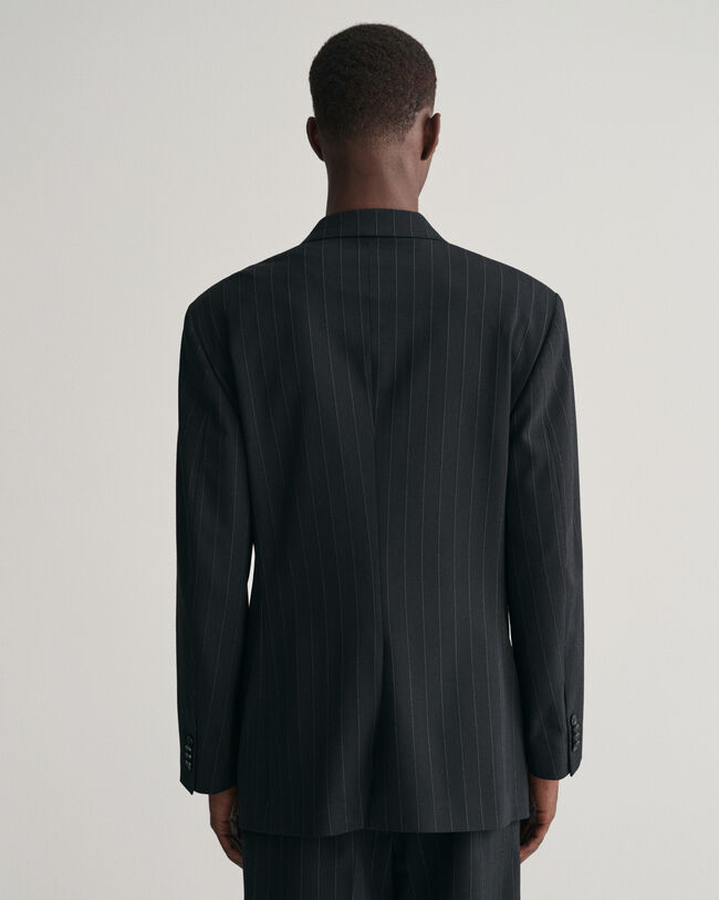 Relaxed Fit Pinstripe Suit Blazer