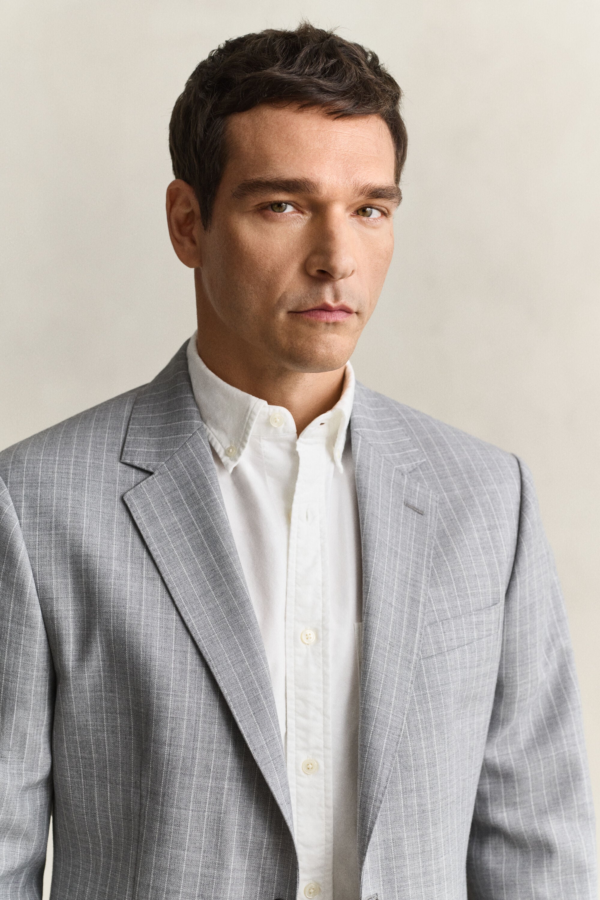 Pinstriped Suit Jacket