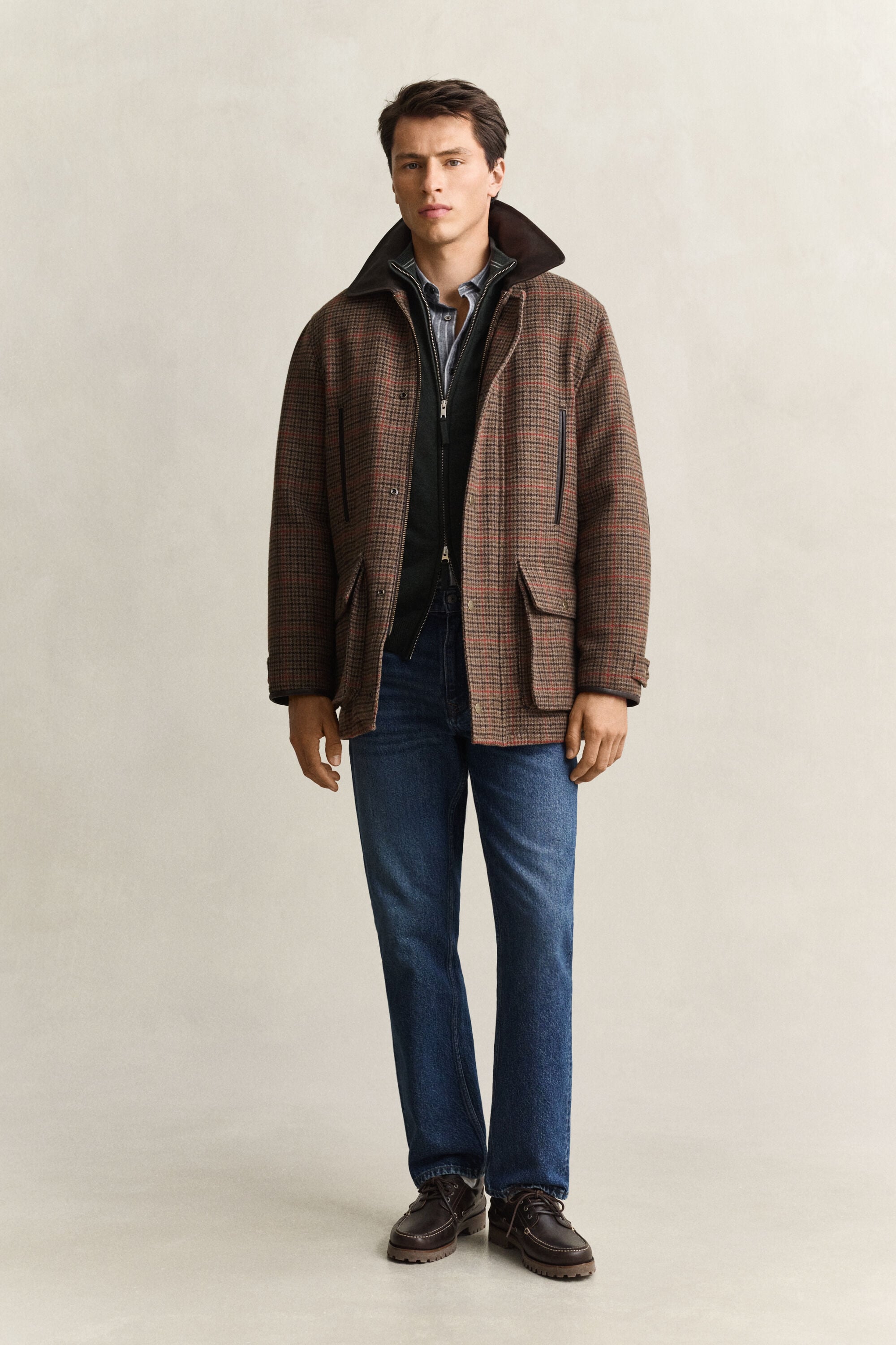 Lambswool Zip Cardigan