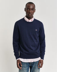 Seasonal Essential Cotton Crew Neck Sweater