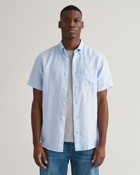 Regular Fit Linen Short Sleeve Shirt