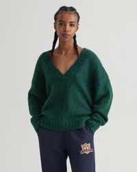 Mohair V-Neck Sweater