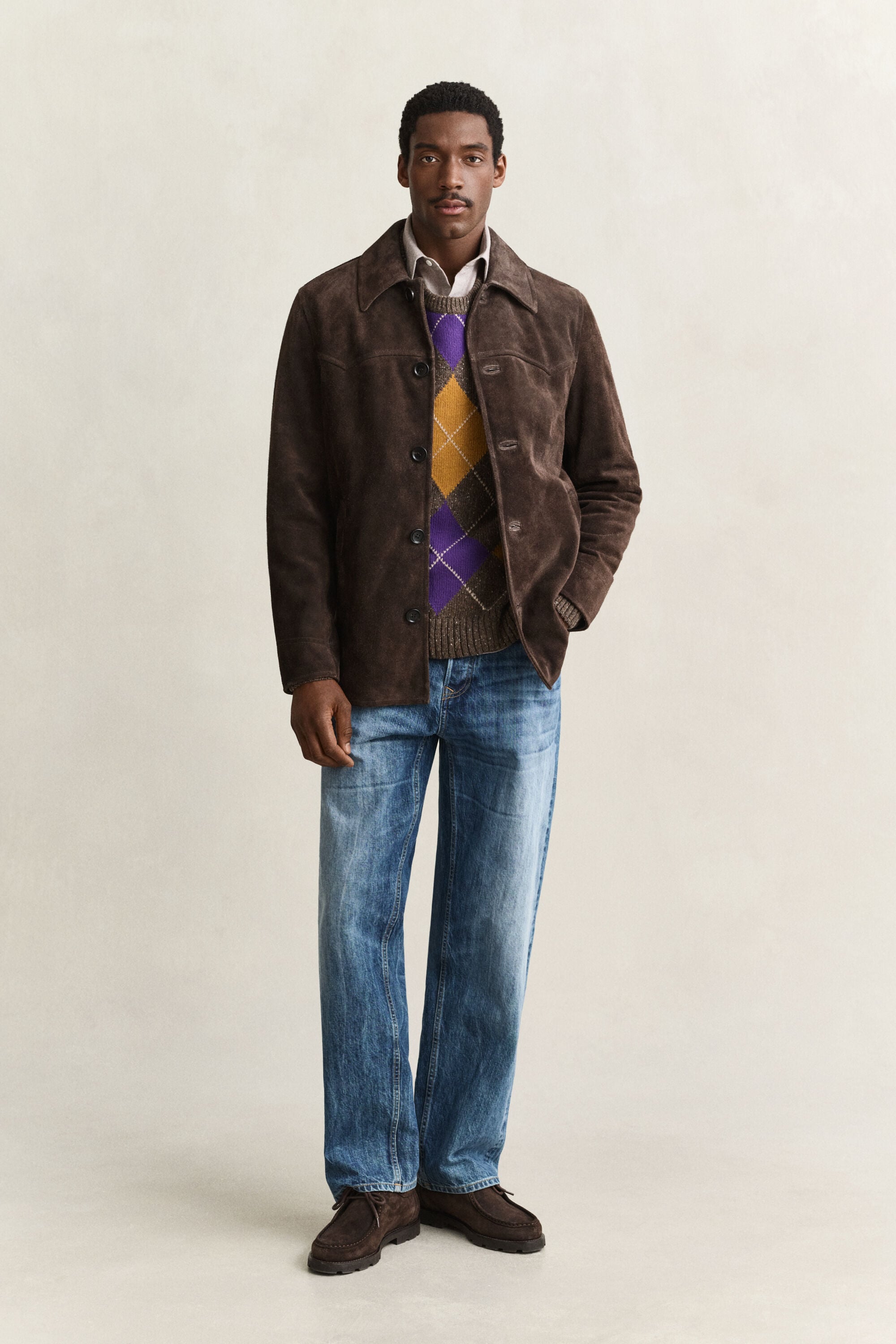 Suede Mid Length Jacket