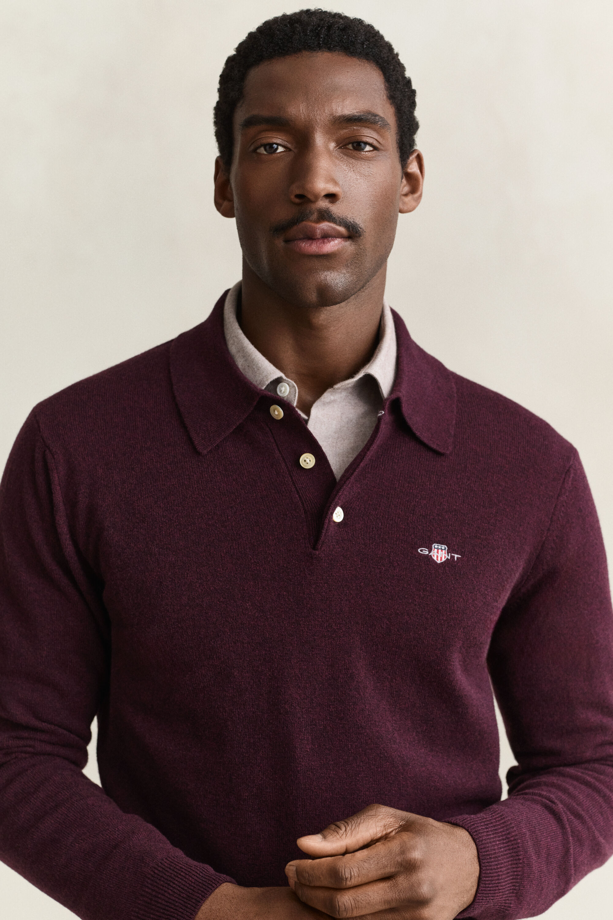 Superfine Lambswool Polo Sweater