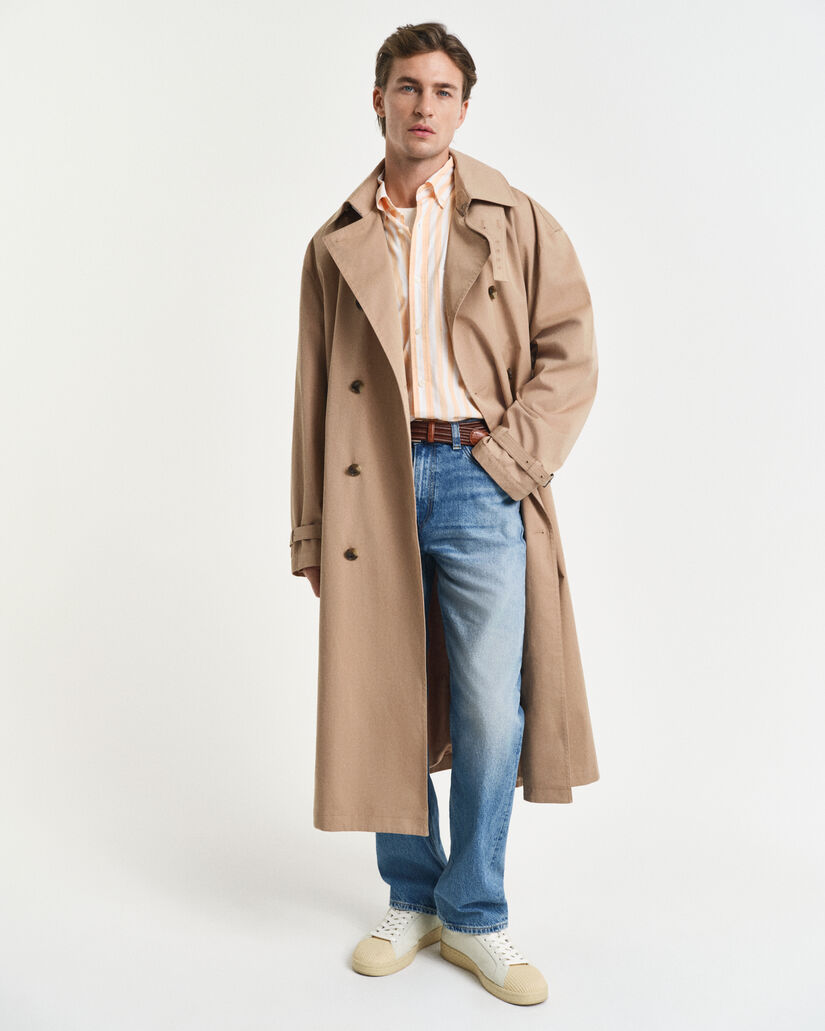 Regular Fit Striped Classic Poplin Shirt