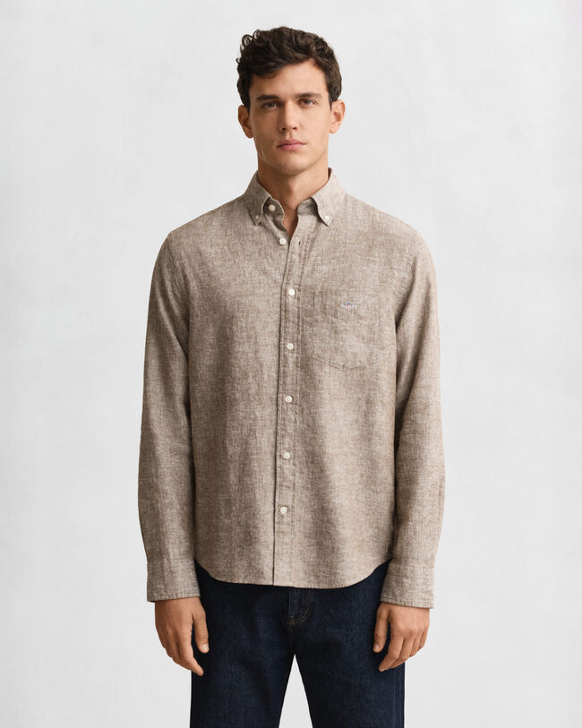Regular Fit Cotton Linen Shirt