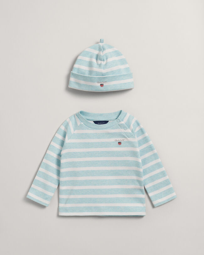 Baby Striped Top & Beanie