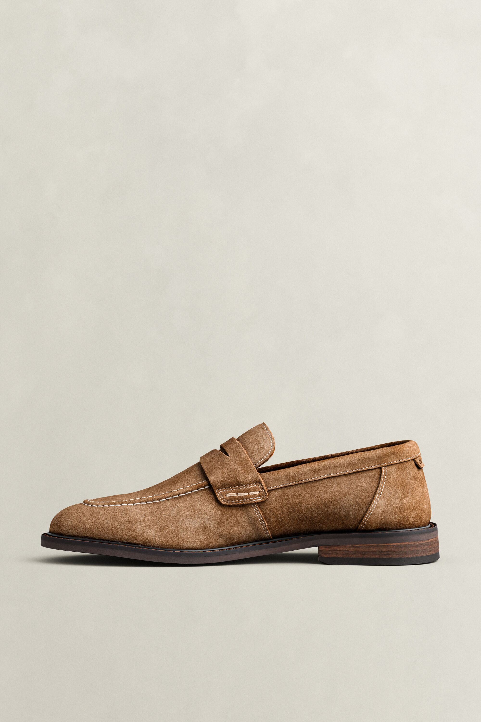 Lozham Suede Loafers — WARM KHAKI