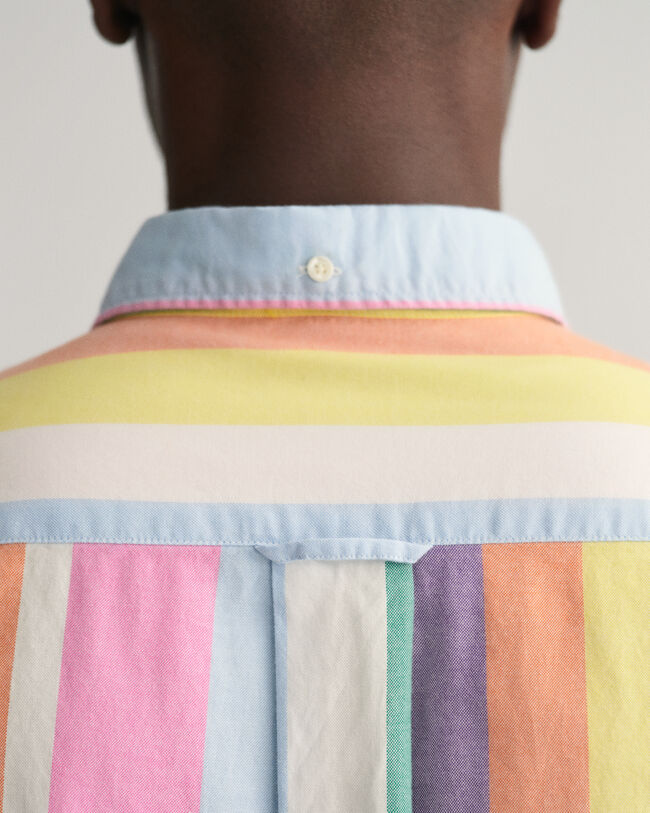 Regular Fit Multi Stripe Oxford Shirt