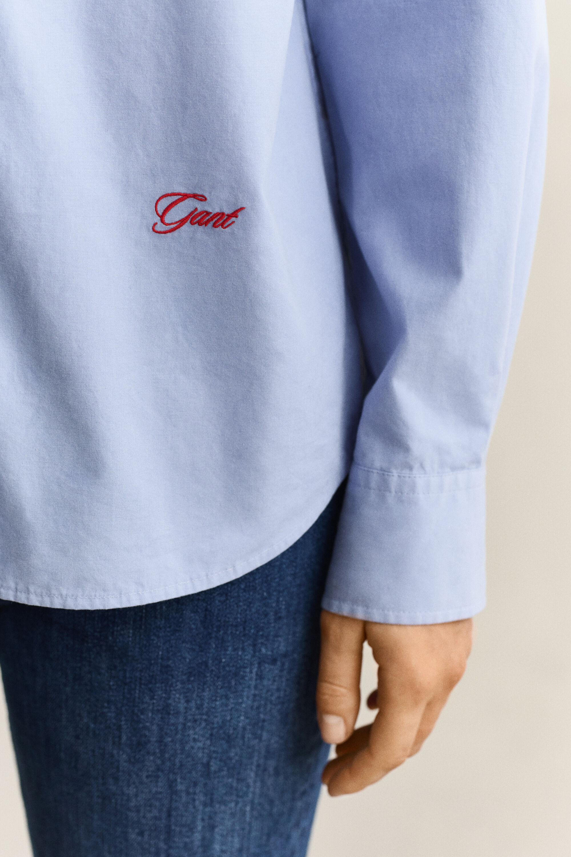 Relaxed Poplin Shirt — MISTY LAVENDER