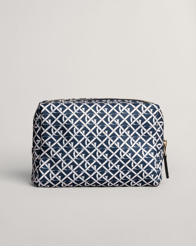 Monogram Print Makeup Bag