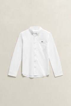 Teen Boys Shield Poplin Shirt — WHITE 2