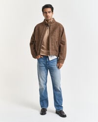 Lambswool Cable Knit Half-Zip Sweater