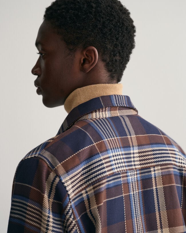 Checked Heavy Twill Overshirt