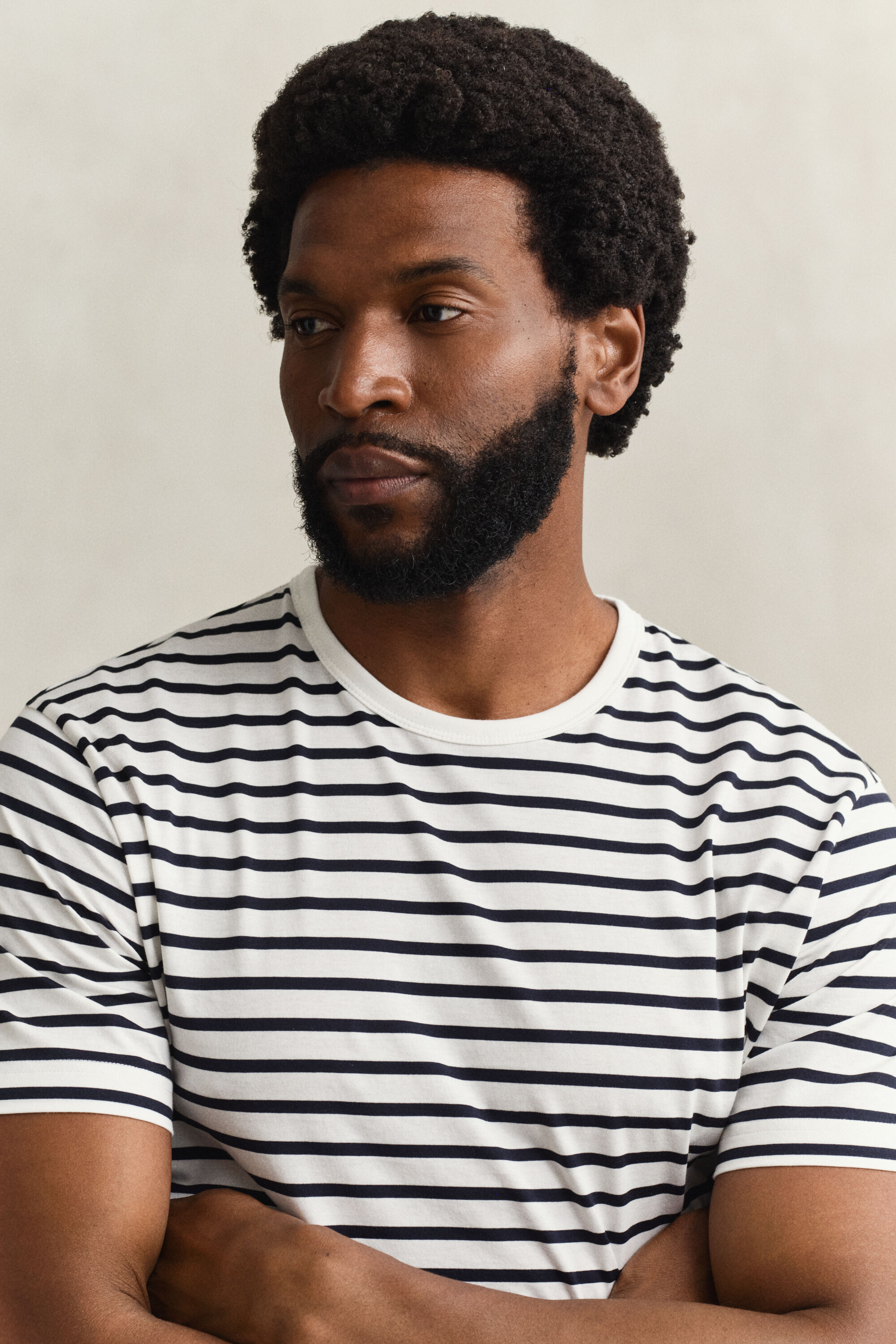 Pima Cotton Striped T-Shirt