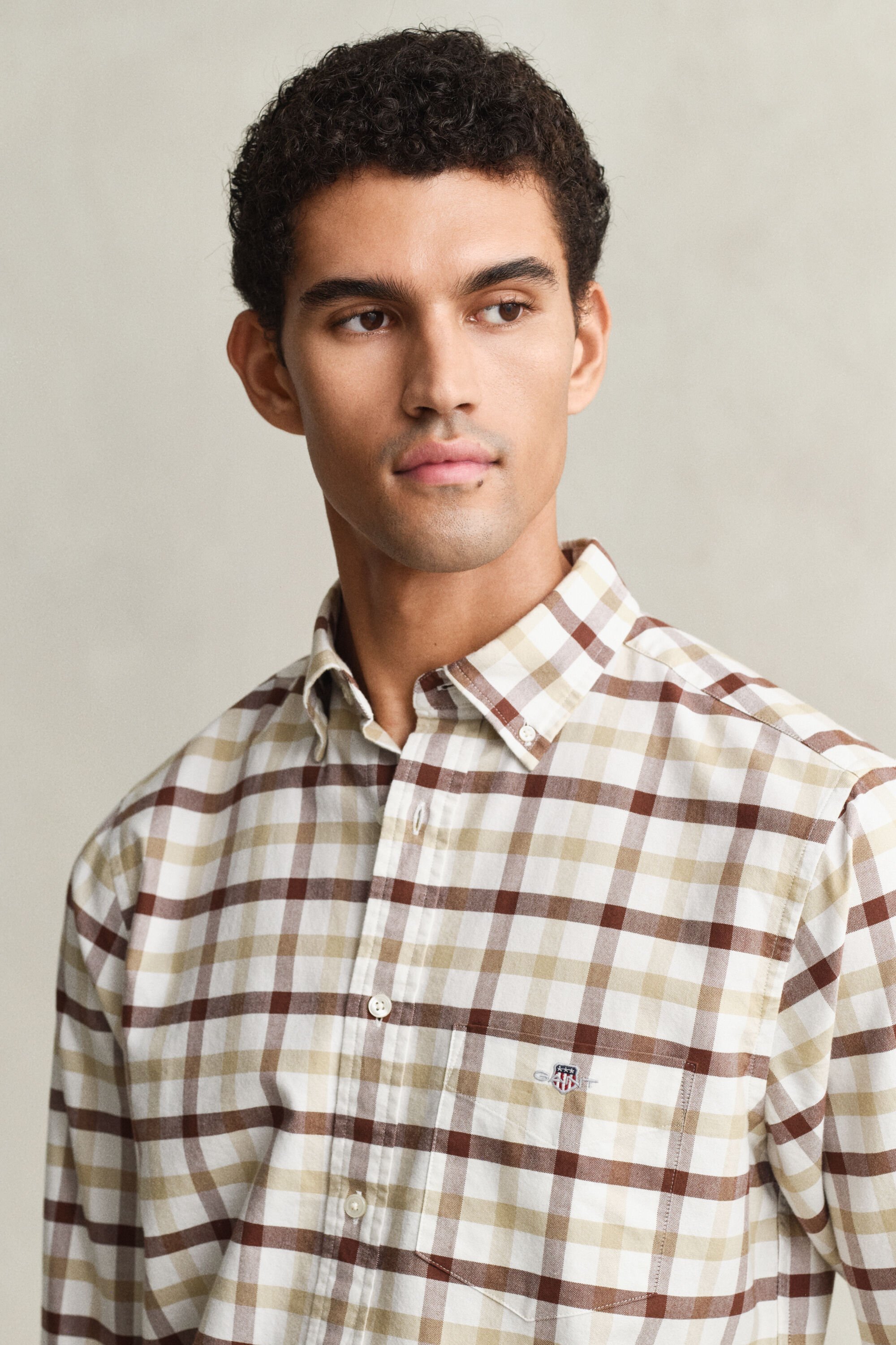 Regular Fit Checked Oxford Shirt