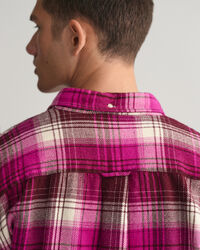 Relaxed Fit Checked Heavy Flannel Shirt