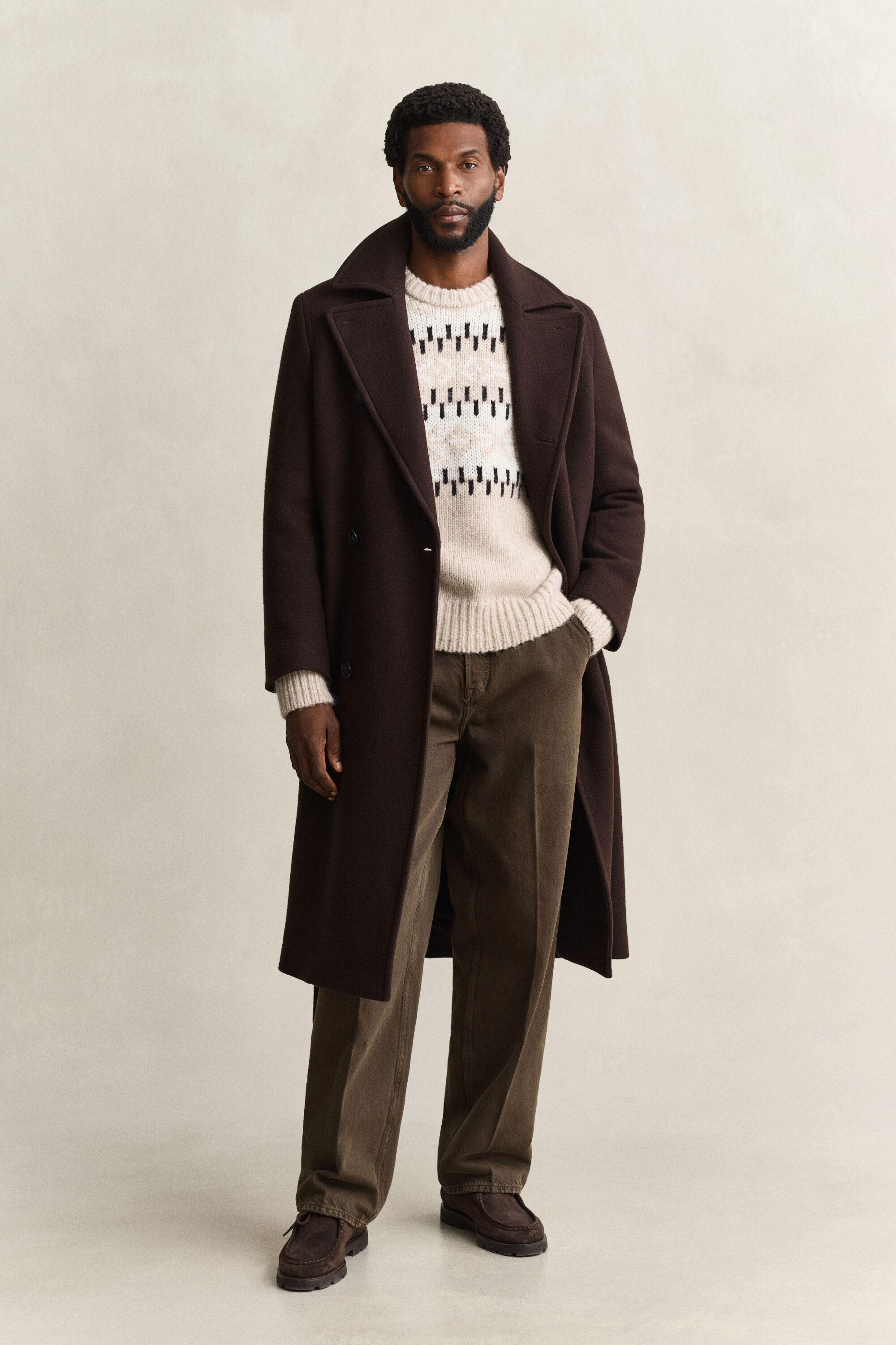 Alpaca Wool Blend Jacquard Sweater