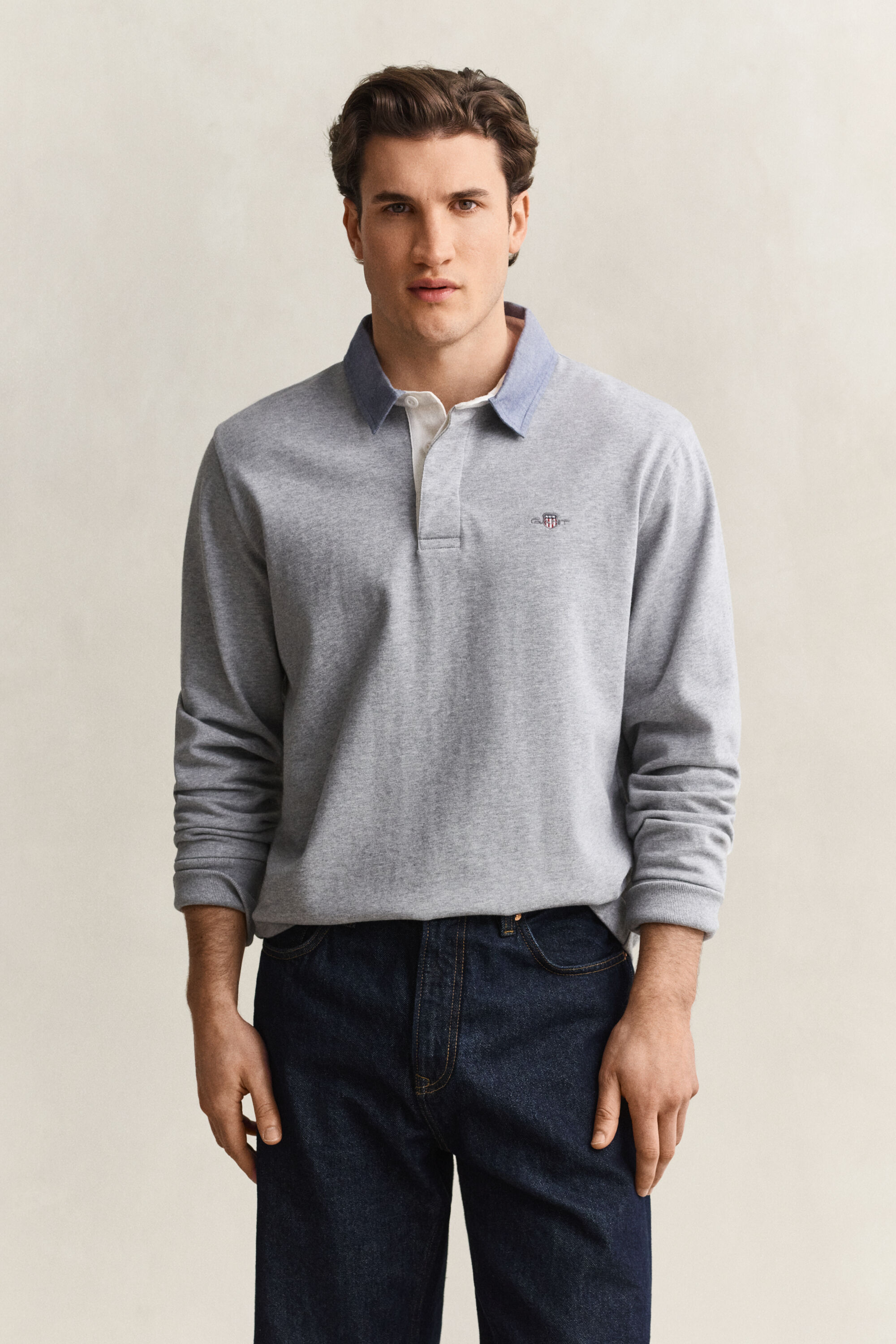 Chambray Collar Heavy Rugger