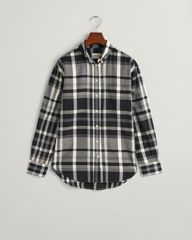 Relaxed Fit Checked Flannel Shirt